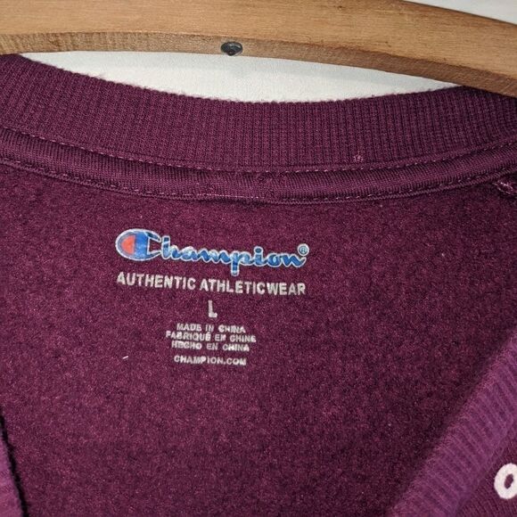 Youth Champion Purple Logo Sweatshirt L - Picture 2 of 4